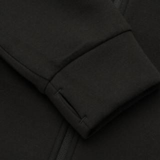 Armani Exchange 奢侈品新款男士连帽撞色拼接时尚卫衣外套 3GZM85-ZJ8BZ BLACK-4237 L