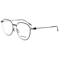 MONT BLANC 万宝龙 男女款黑色镜框黑色镜腿光学眼镜架眼镜框 MB 0002OA 003 54MM