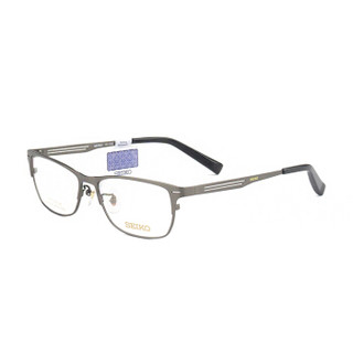 SEIKO 精工 眼镜框男款全框纯钛商务眼镜架近视配镜光学镜架HC1022 177 55mm 哑灰色
