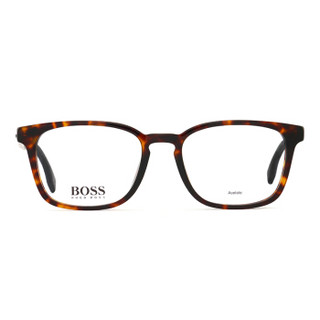 Hugo Boss 雨果博斯 BOSS 眼镜框 近视眼镜架超轻全框光学镜架男女款玳瑁色眼镜 BOSS 1023/F-086-53
