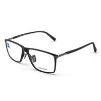 ZEISS 蔡司 纯钛男女全框眼镜架配镜近视光学镜架ZS-75005-F920 磨砂黑