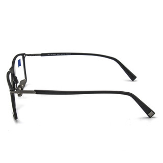 ZEISS 蔡司 纯钛男女全框眼镜架配镜近视光学镜架ZS-75005-F920 磨砂黑色