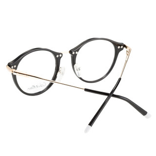 Calvin Klein 卡尔文·克莱 眼镜框 男女款黑色金色树脂光学近视眼镜架 CK5983I 002 49mm