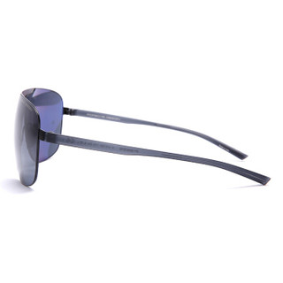 PORSCHE DESIGN 保时捷 太阳眼镜男款时尚超轻生物钢驾驶墨镜P8655A黑色镜架蓝黑色镜片67mm