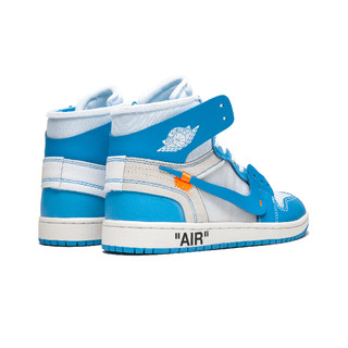 Air Jordan 1 x Off-White联名 AJ1 北卡蓝 UNC 男鞋 AQ0818-148 (44)