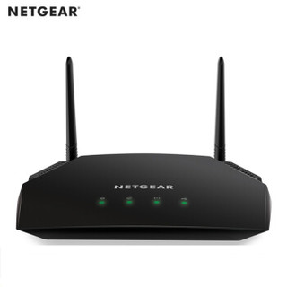 NETGEAR 美国网件 R6260 1600M WiFi 5 家用路由器 黑色