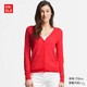 UNIQLO 优衣库 413634 女装薄型V领针织开衫