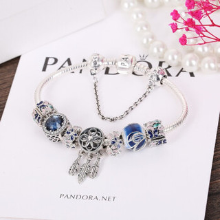 PANDORA 潘多拉 梦幻花园925银手链套装 送女友礼物 18cm ZT0007
