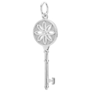 Tiffany&Co. 蒂芙尼 KEYS系列银色雏菊钥匙吊坠 26887712