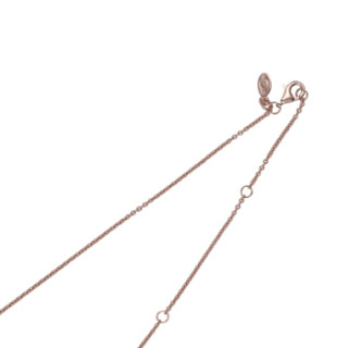 商品pandora 潘多拉 580413 45 女士简约时尚铜银合金基础链 玫瑰色