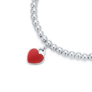 Tiffany&Co. 蒂芙尼 61941797 经典款红心珠手链