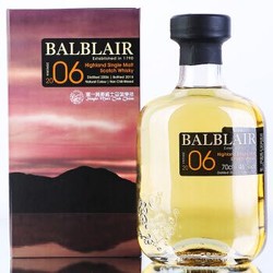 巴布莱尔 Balblair 洋酒 2006 节庆版 苏格兰威士忌 单一麦芽 700ml *2件