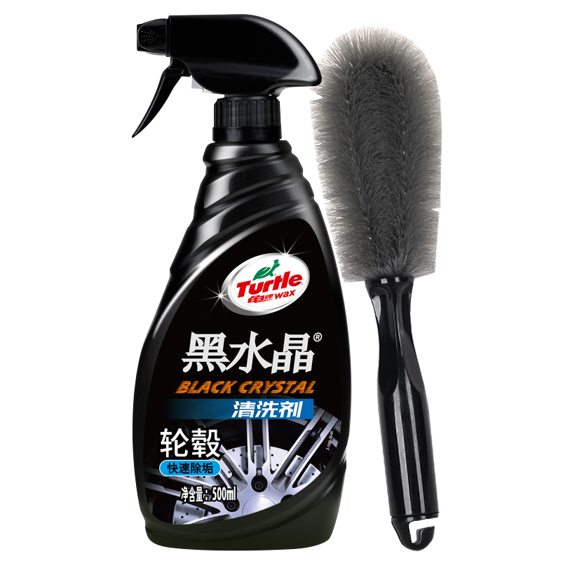 Turtle Wax 龟牌 黑水晶 G-4159 轮毂清洗剂 500ml+轮毂刷