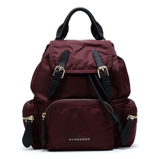 BURBERRY 巴宝莉 40759701 The Rucksack系列 混纺小号斜背式军旅背包