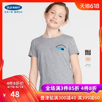 Old Navy 女童字母印花短袖T恤 414879