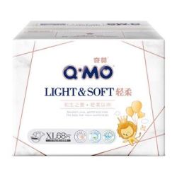 奇莫(Q.MO)轻柔纸尿裤 XL加大码68片