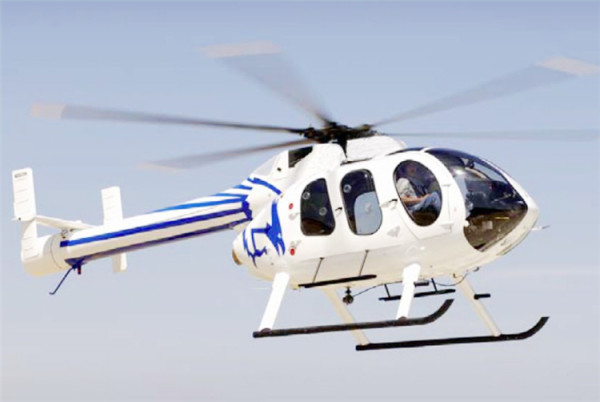 高端秀全意航空麦道md600n直升机