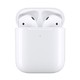 Apple 苹果 新AirPods（二代）无线蓝牙耳机 有线充电盒版 日版