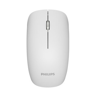 飞利浦 PHILIPS SPK7424WSC 鼠标 无线蓝牙鼠标 办公鼠标 静音鼠标 充电鼠标 金属滚轮 白色 1600dpi