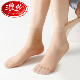 Langsha 浪莎 L1346-20 女士水晶丝薄款短丝袜 20双装 