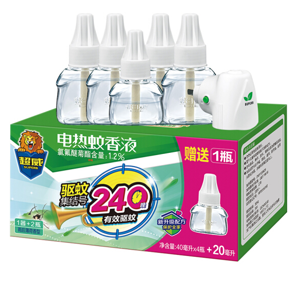 超威 电蚊香液 1器270晚 *9件