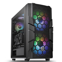 Thermaltake 曜越 指挥官 C33 TG RGB ATX机箱 半侧透 黑色