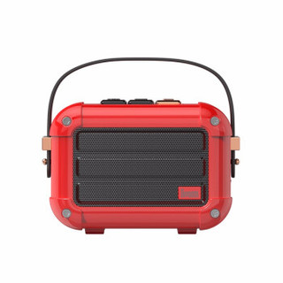 Divoom 点音玛奇朵迷你蓝牙音响低音炮无线小音箱便携手机电脑创意复古可爱少女心FM收音机 红色
