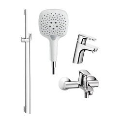 Hansgrohe 汉斯格雅 26551407+31940007 飞雨150花洒套装（冷热龙头两件套）