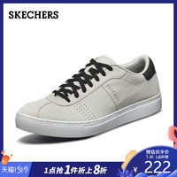 Skechers斯凯奇2019春夏新品男鞋 磨砂皮革低帮板鞋休闲鞋 52440