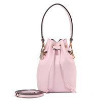 FENDI 芬迪 8BS010 A18B F01KW 女士粉色牛皮小巧水桶包 