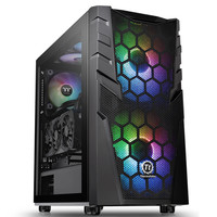 Thermaltake 曜越 指挥官 C32 TG RGB ATX机箱 半侧透 黑色