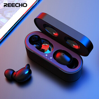 REECHO 余音 WH-189 真无线蓝牙耳机 (黑色、通用、入耳式)