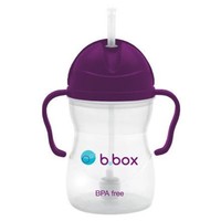 凑单品、银联专享：B.box 婴幼儿重力球吸管杯  240ml 葡萄紫