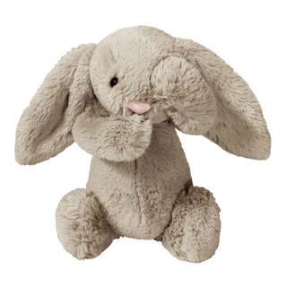 商品jellycat 邦尼兔 经典害羞 柔软毛绒玩具公仔 卡其色 中号 31cm