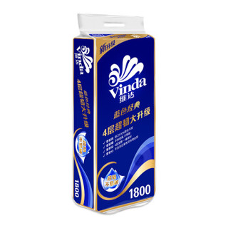 京东PLUS会员：Vinda 维达 蓝色经典 卷纸 4层180g*10卷*6件