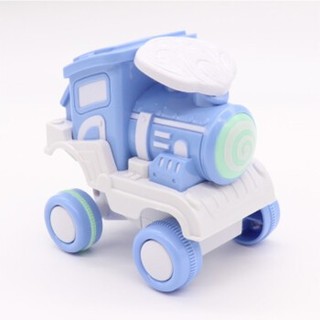 童励 无需电池 按压翻滚 回力火车头 儿童玩具车
