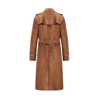 BURBERRY 博柏利 Trench 女士长款风衣 80070971 棕色 06