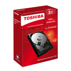 TOSHIBA 东芝 P300系列 7200转 64M SATA3 台式机硬盘 3TB 64MB