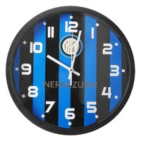 移动端：国际米兰俱乐部Inter Milan官方LOGO条纹圆形创意经典家用挂钟