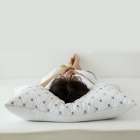 紫罗兰 立体刺绣枕头 枕芯18cm