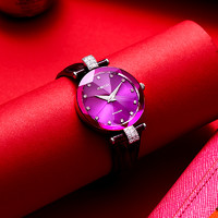 jowissa瑞士手表女正品防水石英表紫色小表盘女士手表大品牌潮流