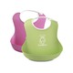 BABYBJORN Soft Bib系列 防碎屑儿童围嘴 2只装 粉色+绿色 +凑单品