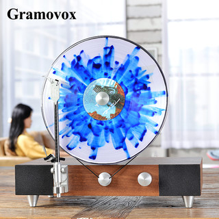 Gramovox 格莱美 黑胶唱片机 胡桃木色