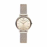 Emporio Armani 女式模拟石英手表不锈钢表带 AR11129