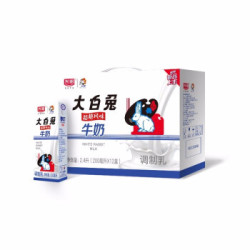 5月生产 光明新品大白兔奶糖味风味牛奶 常温调制乳200ml*12盒/提 儿时童年回忆 *2件