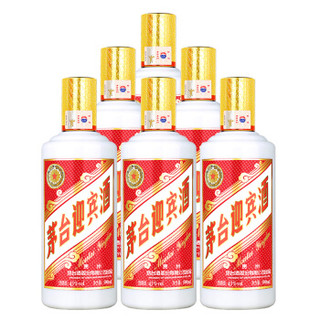 MOUTAI 茅台 迎宾酒（2013版）白酒 43度 口感酱香型 500ml*6瓶 整箱装