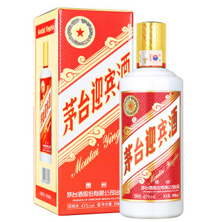 MOUTAI 茅台 迎宾酒（2013版）白酒 43度 口感酱香型 500ml*6瓶 整箱装