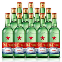 限地区：北京 红星二锅头 56度 500mL*12瓶 整箱装 清香型 高度白酒