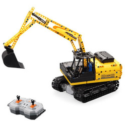 咔搭(CaDA) 遥控积木拼装玩具男孩儿童益智拼插模型玩具车 机械组 履带挖掘机(C51057)