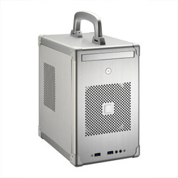 LIANLI PC-TU100A 银色 联力全铝外壳Mini-ITX小机箱 手提式设计